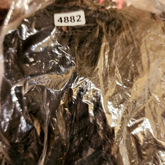 Ann Taylor Black Fringe Faux Leather Trim Open Poncho One Size - Picture 13 of 13